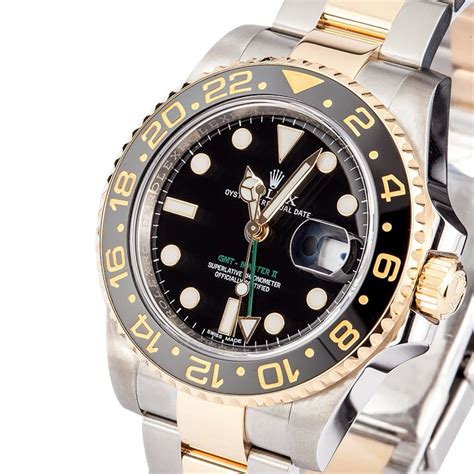 used rolex gmt ii gold stainless|rolex gmt master 2 value.